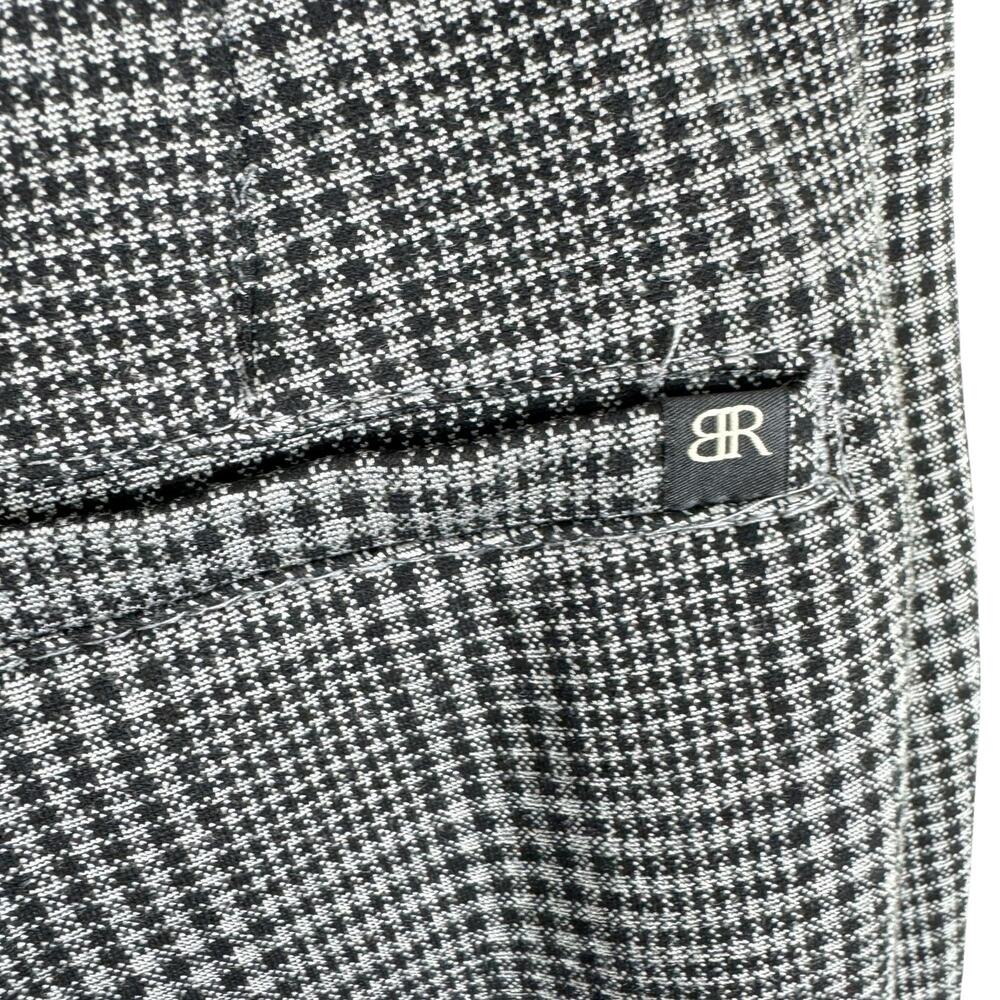 Banana Republic Black White Houndstooth Cropped High Rise Dress Pants Trousers 8 - Picture 4 of 7